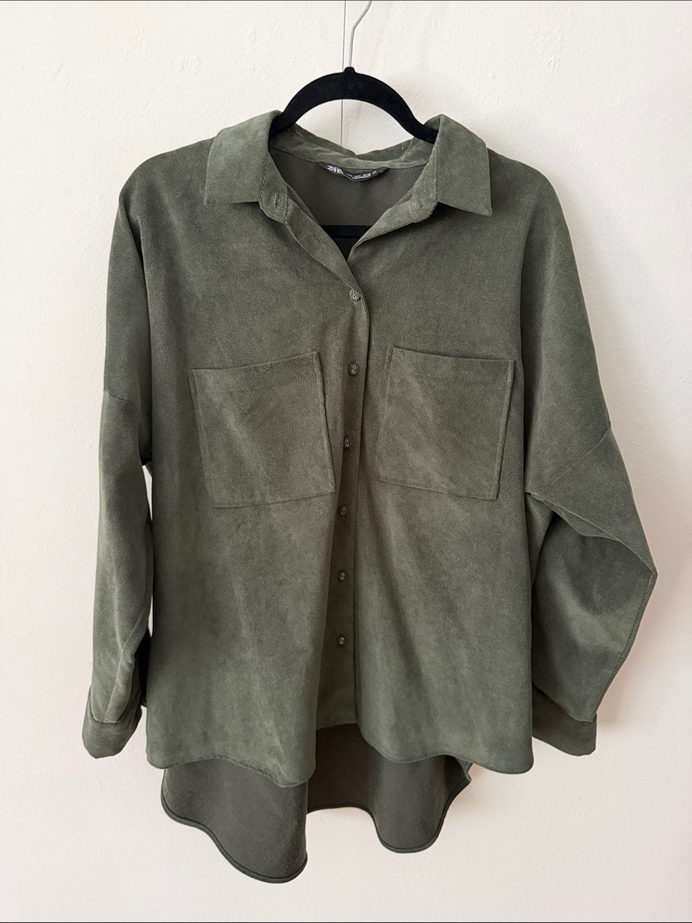 Olive Green Button-Up Shacket